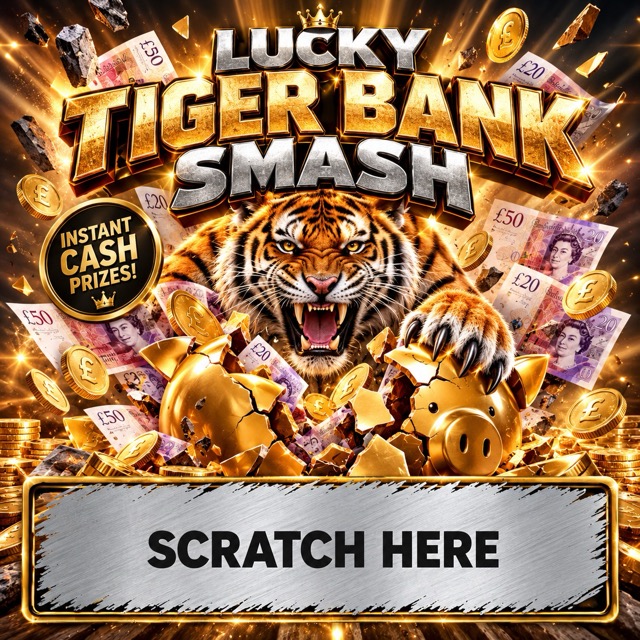LUCKY TIGER BANK SMASH !! Plus £350 Jackpot