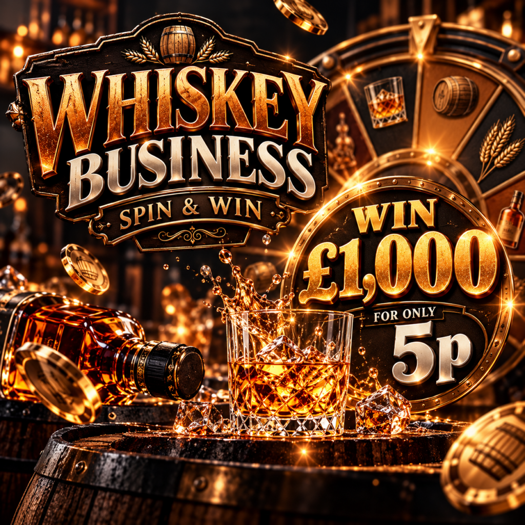 5p Whisky Barrel Spin & Win £1,000